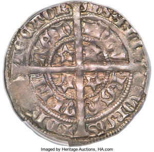 David II Groat ND (1357-1367) AU58 PCGS