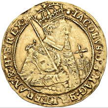 Scotland Gold James VI. 1567-1625. Unit, Unite or Sceptre XF-45 NGC