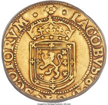 James VI gold Sword And Scepter Piece 1602 VF35 PCGS