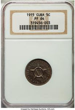 Republic Proof 5 Centavos 1915 PR64 NGC