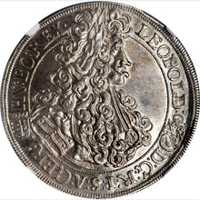 HUNGARY. 1/2 Taler, 1703-KB. Kremnica Mint. Leopold I. NGC MS-65