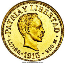 Republic gold Proof Peso 1915 PR64 NGC