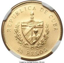 Republic gold 25 Pesos 1988 MS67 NGC