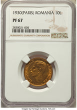 Carol II Proof 10 Lei 1930-(a) PR67 NGC