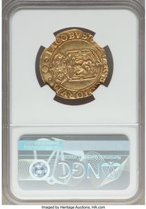 James VI (I) gold Sword and Scepter 1602 VF35 NGC