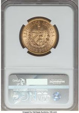 Republic gold 10 Pesos 1916 MS61 NGC