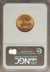 1895 $5 MS64 NGC. NGC Census: (482/89). PCGS Population: (186/29). CDN: $680 Whsle. Bid for problem-free NGC/PCGS MS64. Min