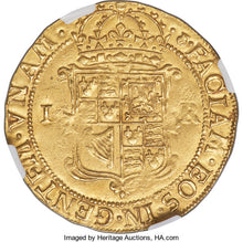 Scotland James VI Gold Unite ND (1604-1609) UNC Details (Saltwater Damage) NGC