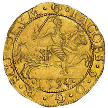 Scotland - James VI (I). 1594 AV Gold Rider - 100 Shillings - NGC UNC Details - Coin