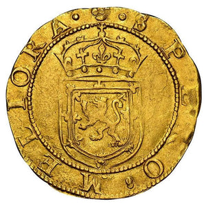 Scotland - James VI (I). 1594 AV Gold Rider - 100 Shillings - NGC UNC Details - Coin