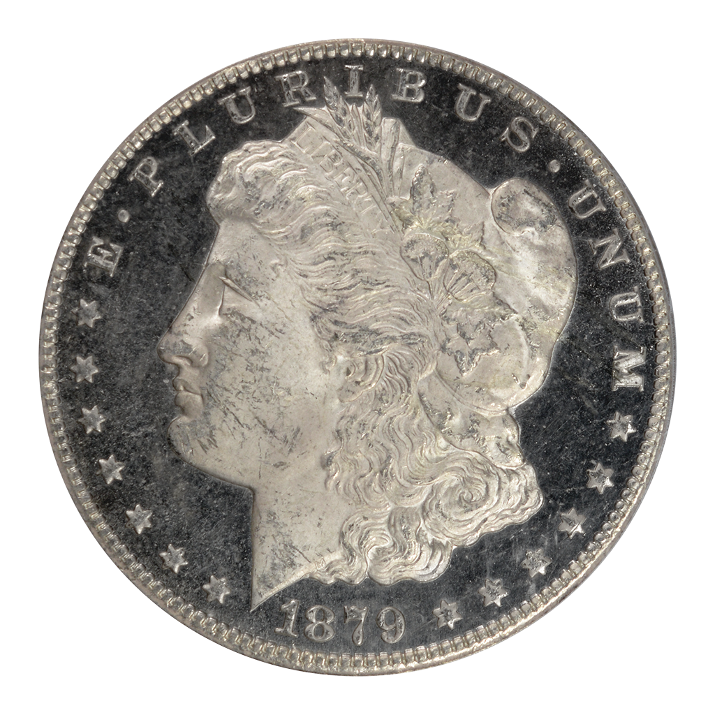 UNITED STATES - Silver Morgan Dollar - 1879-CC MS-63 DMPL