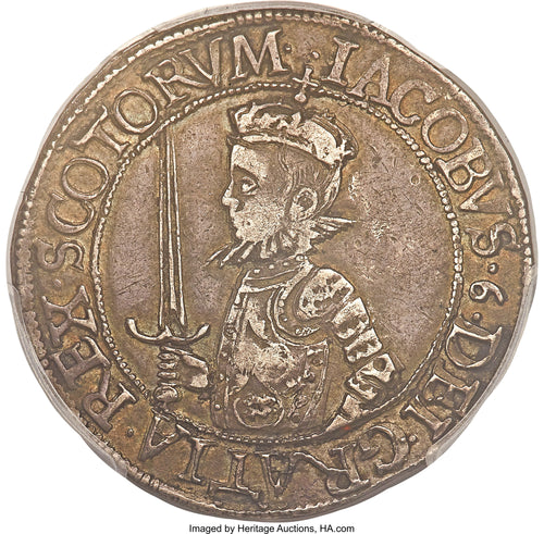 Scotland 1582 20 Shillings AU-50 PCGS S-5489
