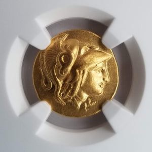 RARE! Kingdom of Macedon Alexander III BC 336-323 XF NGC - Ancient Gold Coin