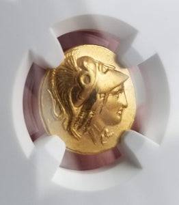 RARE! Kingdom of Macedon Alexander III BC 336-323 XF NGC - Ancient Gold Coin
