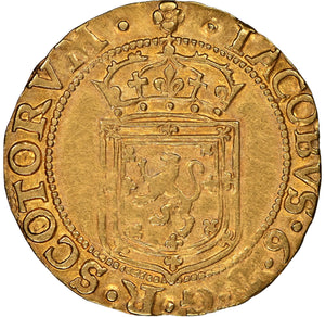 Scotland: James VI (I) gold Sword and Scepter 1602 AU55 NGC