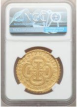 Spain: Philip V gold 8 Escudos 1729 S-P AU53 NGC