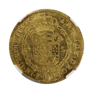 Chile - Gold 8 Escudos 1802-SO-JJ AU-53 NGC - Coin