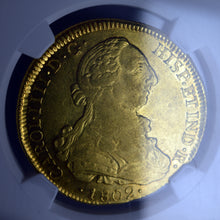 Chile - Gold 8 Escudos 1802-SO-JJ AU-53 NGC - Coin
