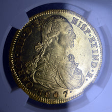 Colombia - Gold 8 Escudos 1807-P JF MS-61 NGC - Coin