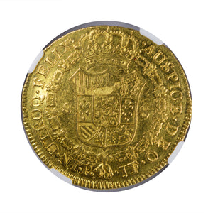 Colombia - Gold 8 Escudos 1810-P JF AU-53 NGC - Coin