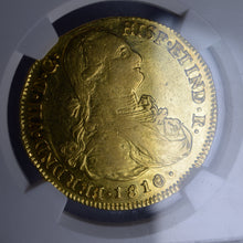 Colombia - Gold 8 Escudos 1810-P JF AU-53 NGC - Coin