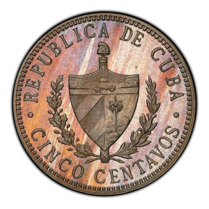 Cuba 1915 Copper-Nickel 5 Centavos PR-65 PCGS - Proof Coin