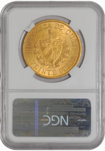 Cuba Gold 20 Pesos 1915 AU-58 NGC Wings - Coin