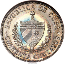 Cuba Republic Proof 40 Centavos 1916 PR-63 NGC - Proof Coin