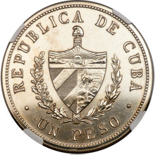 Cuba Republic Proof Star Peso 1915 PR-62 NGC - Proof Coin