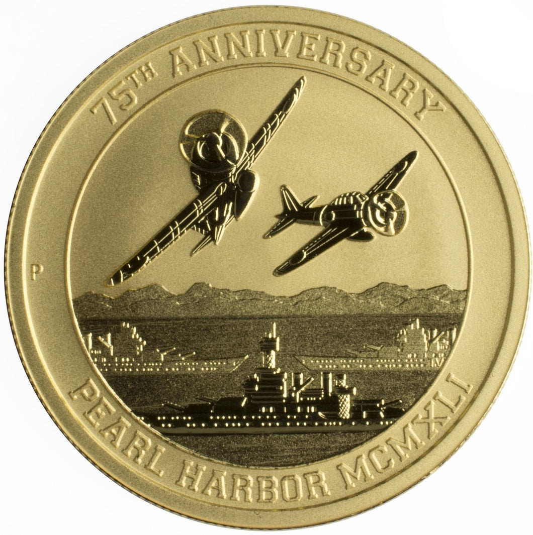 Gold $100 1 oz Pearl Harbor Perth Mint .9999 2016-P - Bullion Coin