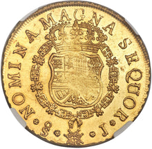 Gold 8 Escudos Chile 1751 Ferdinand VI SO-J AU-55 NGC - Coin
