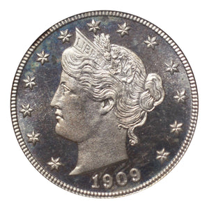 Liberty Nickel 5C 1909 PF-65 CAMEO NGC - Proof Coin