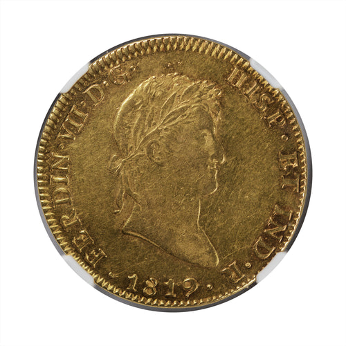 Mexico - Gold 8 Escudos 1819-MO JJ AU-50 NGC - Coin