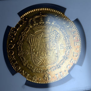 Mexico - Gold 8 Escudos 1819-MO JJ AU-50 NGC - Coin