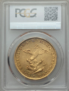 RARE! Mexico - Gold 8 Escudos 1822-MO JM Augustin I Iturbide AU-55 PCGS - Coin