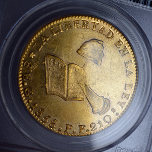 Mexico - Gold 8 Escudos 1858-GO PF AU-50 PCGS - Coin