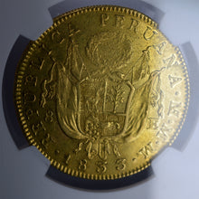 Peru - Gold 8 Escudos 1833-LIMA MM AU-55 NGC - Coin