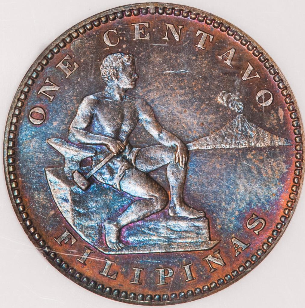 Philippines Centavo 1C 1904 PF-64 RB NGC - Proof Coin