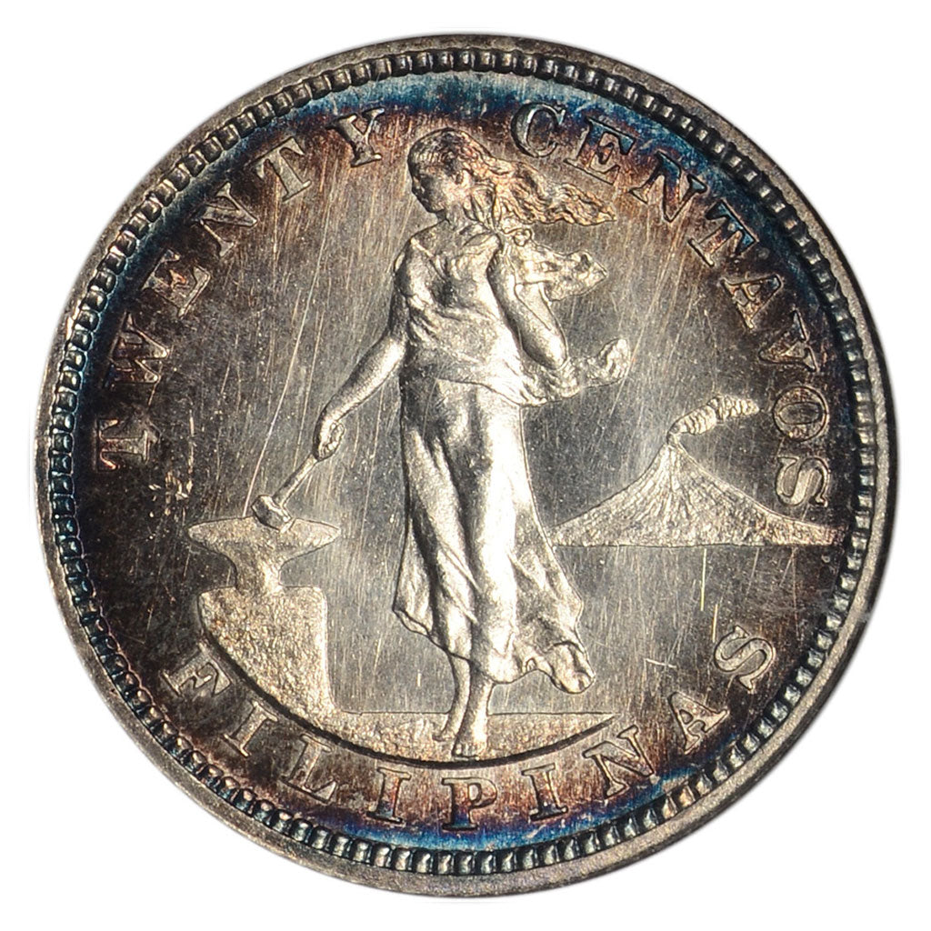 Silver 20 Centavos 20C Philippines Proof 1903 PF-64 ANACS - Coin