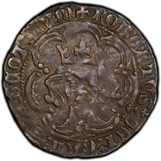 RARE! Scotland - AR Groat (1390-1403) XF-45 PCGS - Coin