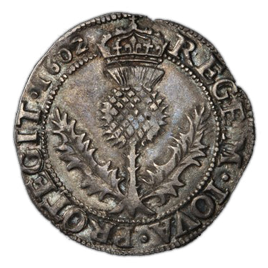 Scotland - Silver Thistle Mark 1602 James VI  KM-16, S-5497