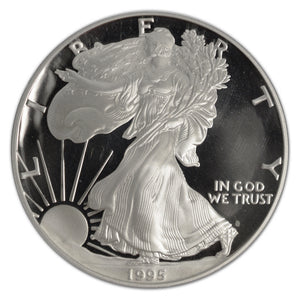 KEY DATE! Silver Eagle 1995-W Proof PR-68 DCAM Deep Cameo - Coin - DEAL!