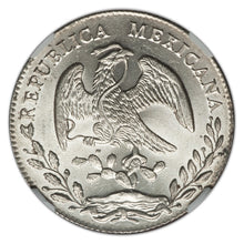 Silver 8 Reales Mexico 1876 Go-FR MS-64+ NGC - Coin