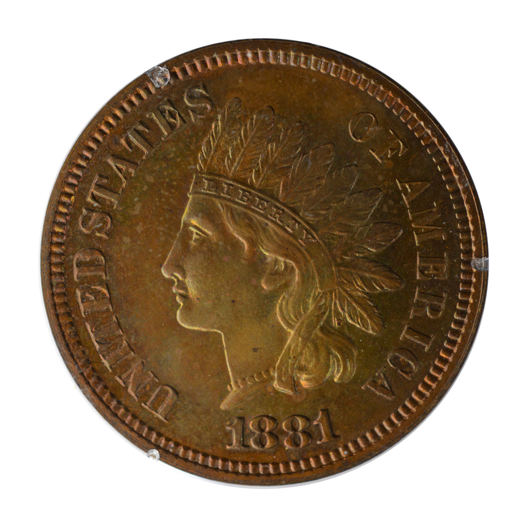 US - Indian Cent Penny 1881 PR-63-BN PCGS - Proof Coin