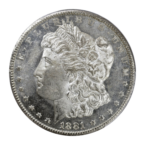 US - Silver Morgan Dollar 1881-CC MS-61 PL Proof Like PCGS - Coin