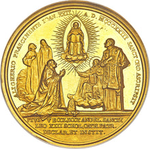 VATICAN CITY - Pius XI gold "Canonization of St. Thomas Aquinas" Medal Anno II (1923) by Aurelio Mistruzzi MS62 NGC