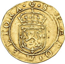 James VI. 1567-1625. Rider 1594, Edinburgh. Seventh Coinage - Gold Coin - AU50 NGC