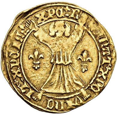 Scotland - Robert III. 1390-1406. Lion n. d. (1390-1403) Edinburgh - Gold Coin - AU55 NGC - TOP POP!