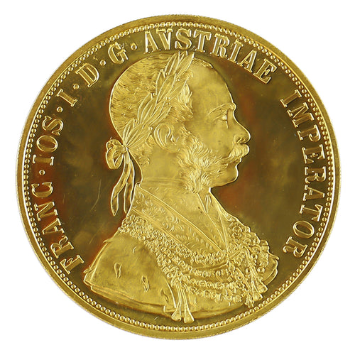 Gold 4 Ducat Austria 1915 BU/Proof (Scruffy/Abrasions) - Coin