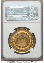 France - Republic gold Alencon Agricultural Prize Medal 1873 AU58 NGC
